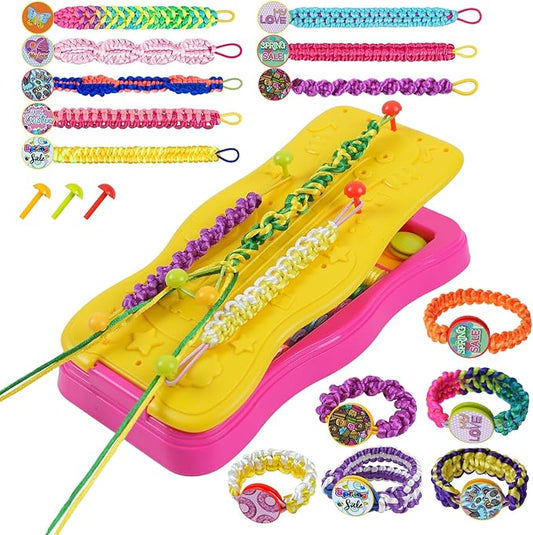 Gaitel Friendship Bracelet Kit for Girls - Arts and Crafts Toy and Birthday Gift for 6 7 8 9 10 11 12 Year Old Kids, DIY Craft Set for Creative Activities and Handmade Fun
