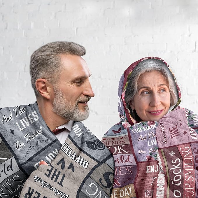 Retirement Gifts for Men/Women, Best Retired Gifts Ideas, Funny Retire Gifts for Male/Female, Happy Mens Retirement Gifts for Coworker/Retirees, Gifts for Retirement Blanket 80X60in