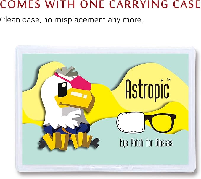 Astropic Cotton & Silk Eye Patch for Kids Glasses (Left Eye, Fairy - Magic Wand)