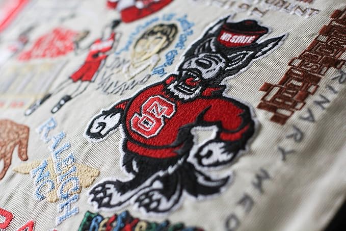 Catstudio North Carolina State University Collegiate Embroidered Decorative Throw Pillow