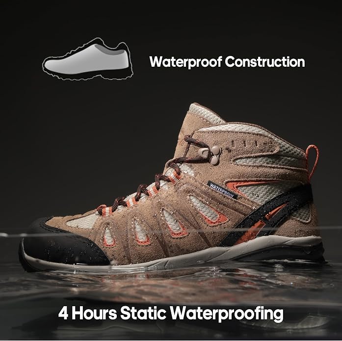 NORTIV 8 Women's Waterproof Hiking Boots Outdoor Trekking Camping Trail Hiking Boot Seeker