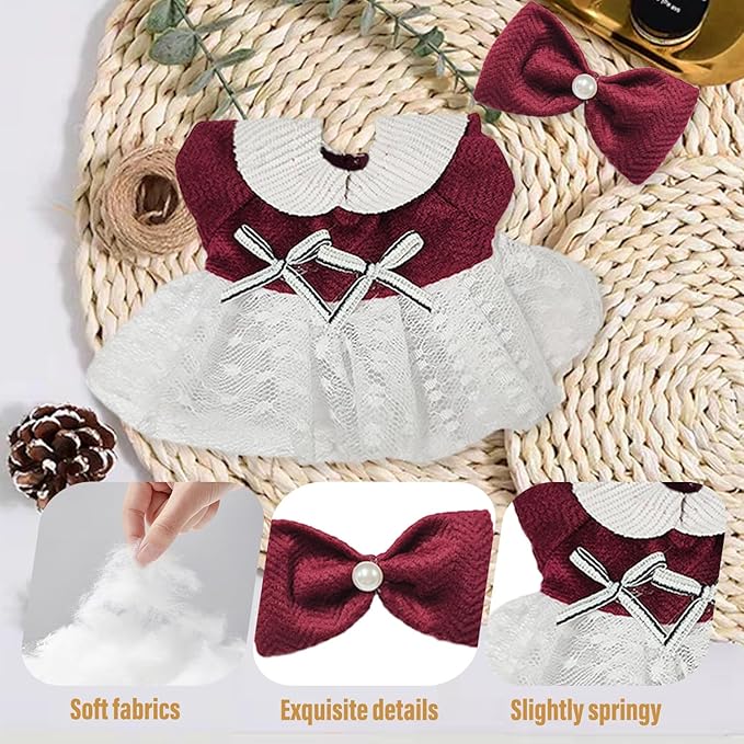 17cm Dolls Clothes,6.7 Inches Cute Doll Clothes Set,Doll Accessories for Collectors,Dress Up Doll Clothing Set Replacement Fashion Outfit Collection(NO Dolls)(Style 2)