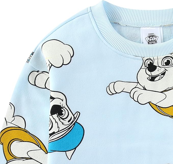 Paw Patrol Nickelodeon Marshall Chase Rubble Boys Sweatshirt and Pants 2 Piece Set for Toddler and Little Kids