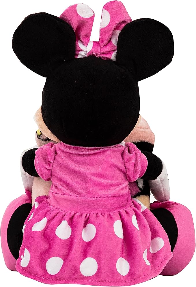 NORTHWEST Minnie Mouse Favorite Things Character Hugger Pillow & Silk Touch Throw Blanket Set, 40" x 50"