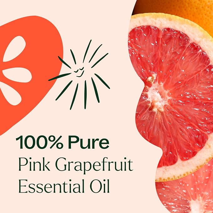 Plant Therapy Pink Grapefruit Essential Oil Pink 30 mL (1 oz), 100% Pure, Undiluted for Aromatherapy, Skin, Hair & Home