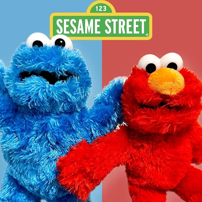 Posh Paws Official Sesame Street Plush 8" Suitable from Birth (Elmo)