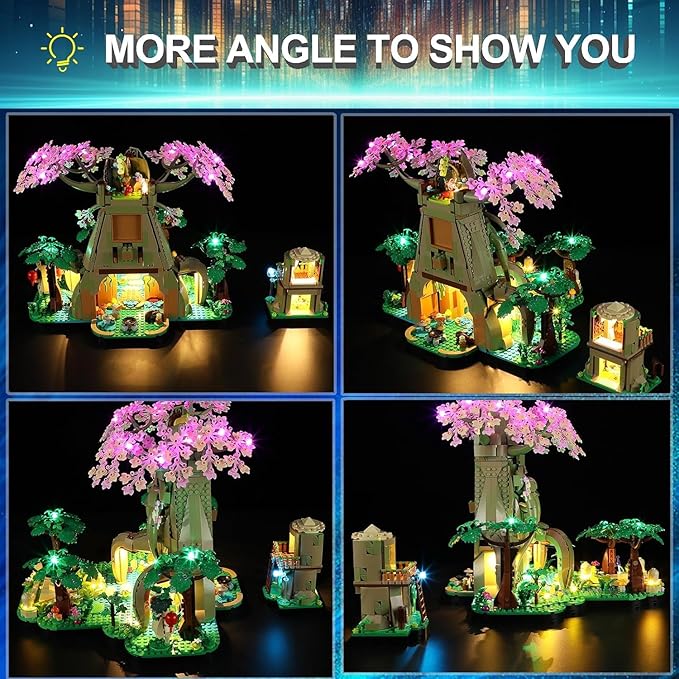 LED Light Kit for Lego 77092 Great Deku Tree 2-in-1 Set, Compatible with Lego 77092 Building Blocks Model(Not Include Blocks Set)