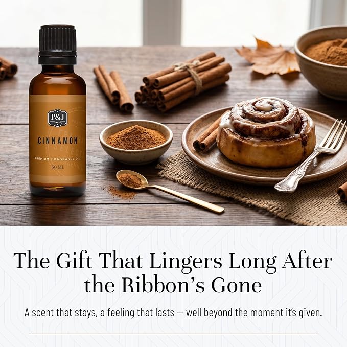 P&J Trading Fragrance Oil | Cinnamon Oil 30ml - Candle Scents for Candle Making, Freshie Scents, Soap Making Supplies, Diffuser Oil Scents