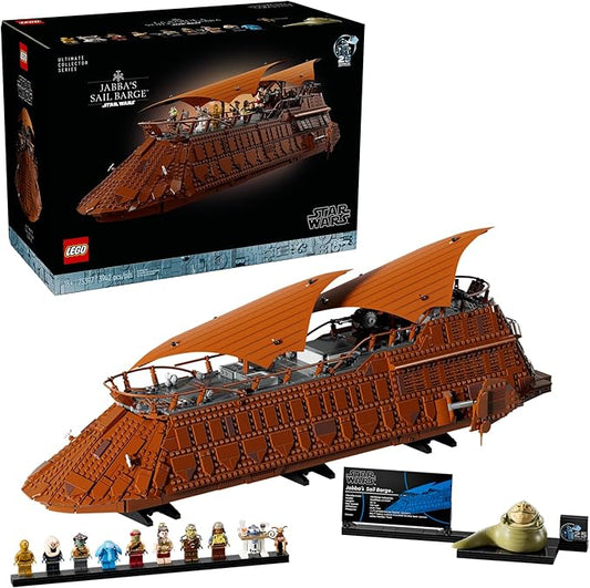 LEGO Star Wars Jabba's Sail Barge Building Sets for Adults - Star Wars Ship Collectibles Set for Fans - Building Kit with 450 Pieces, 11 Minifigures - Gifts for Men & Women - 75397