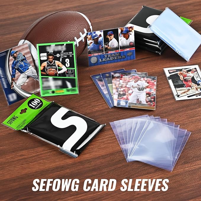 5000ct Clear Card Sleeves for Trading Cards, Baseball Sports Soft Sleeves, Ultra Soft Plastic Card Protector Sleeve for Football, MTG, PKM, Game, Standard Cards