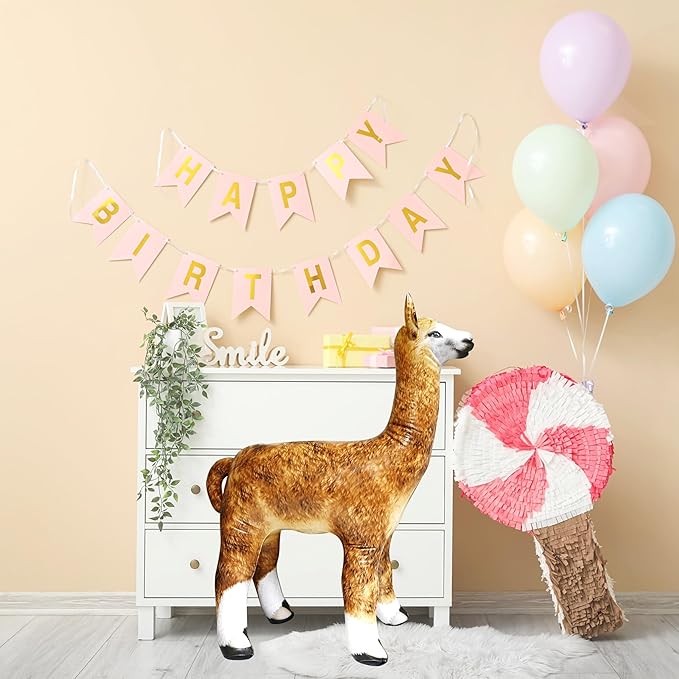 Jet Creations Inflatable Alpaca Height Party Favors Supplies Gifts, 30" Stuffed Animals An-Alpa