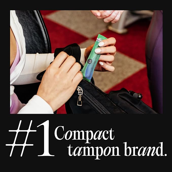 U by Kotex Tampons, Click Compact, Regular Absorbency, Unscented, 45 Count