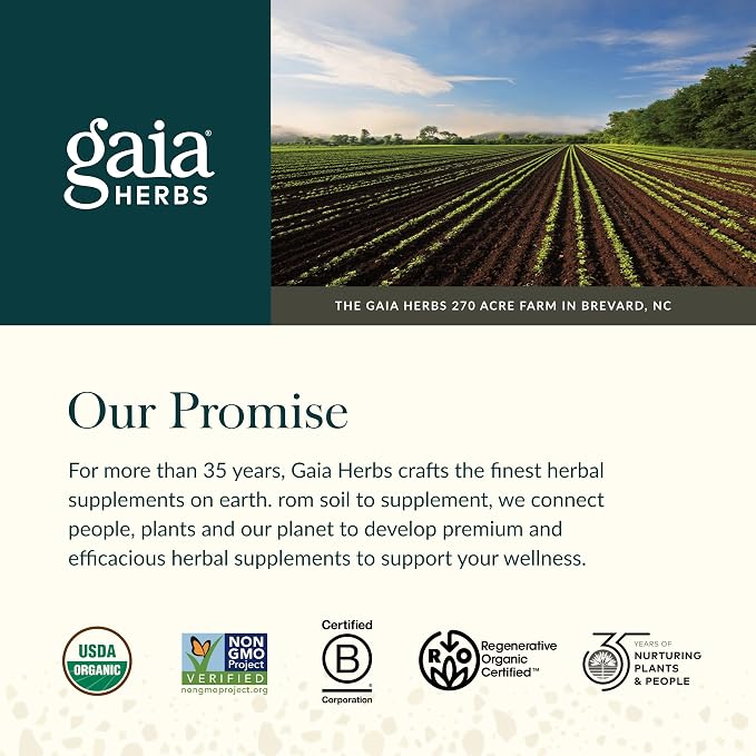 Gaia Herbs Menopause Support Nighttime - Menopause Supplement for Women* - with Black Cohosh, Mimosa, Passionflower & St. John's Wort - 60 Vegan Liquid Phyto-Caps (30 Servings)