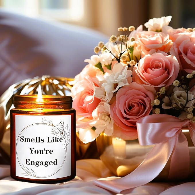 Mr and Mrs Scented Candle - Wedding Gifts for Bride, Groom - Engagement Gift for Her, Bride to Be - Gifts for Bridal Shower, Newlywed, Married Couples Anniversary Valentines Gift for Women Men