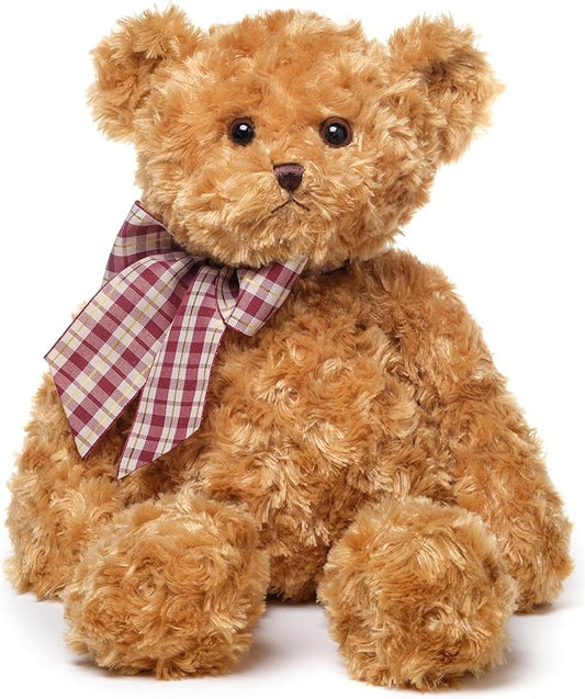 Bearington Collection Wuggles Vintage Teddy Bear Plush 18-Inch Stuffed Animal for Baby - Stuffed Teddy Bear Plushies