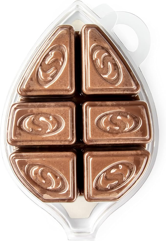 Shortie's Candle Company Chocolate Fudge Brownie Natural Soy Wax Melts - 1 Highly Scented 3 Oz. Bar - Made with 100% Soy and Essential Fragrance Oils - Phthalate & Paraffin Free, Vegan, Non-Toxic