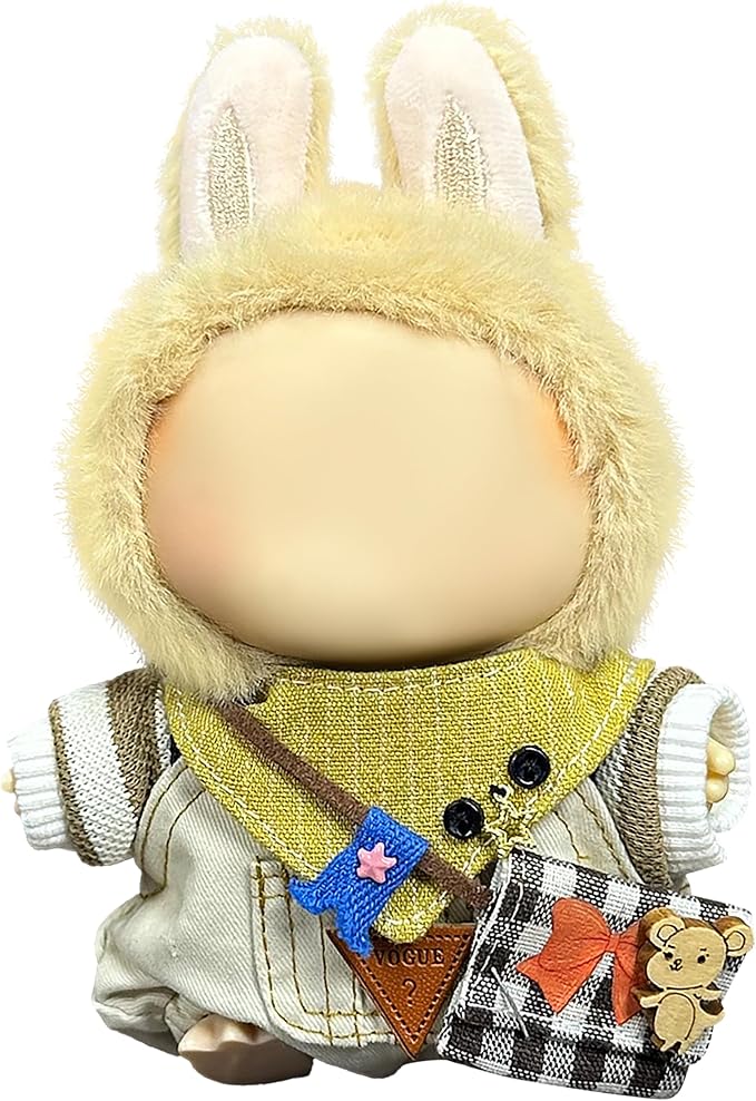 Clothes Fit for 17CM Doll, Fashion Doll Clothes Outfit Set Cute Theme Designer Toys Dress Accessories for Collector Fans Display (White Mice)