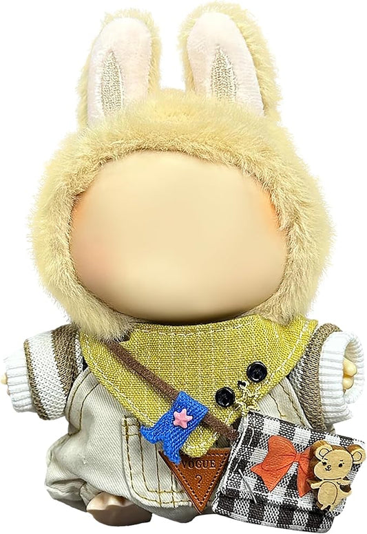 Clothes Fit for 17CM Doll, Fashion Doll Clothes Outfit Set Cute Theme Designer Toys Dress Accessories for Collector Fans Display (White Mice)
