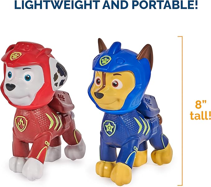 SwimWays Paw Patrol Floatin' Figures, Swimming Pool Accessories & Kids Pool Toys, Paw Patrol Party Supplies & Water Toys for Kids Aged 3 & Up, Chase & Marshall 2-Pack