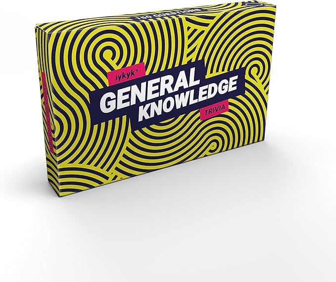 Bubblegum Stuff iykyk General Knowledge - Fun Quiz Game for All - Trivia Edition - 150 Cards - Perfect for Game Nights, Travel, and Parties - Great Gift - Unique and Exciting Take on Classic Quizzes