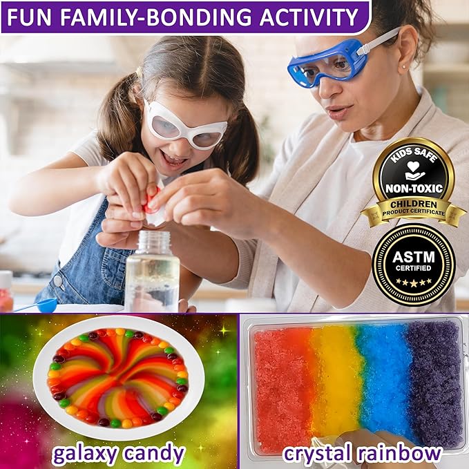 Jim&Gloria Science Kits for Kids Age 5-7 8-12 Year Old Birthday Gifts for Girls Boys, Learning & Educational Toys, Stem Toys, Chemistry Set, Science Experiments for Kids Volcano Projects