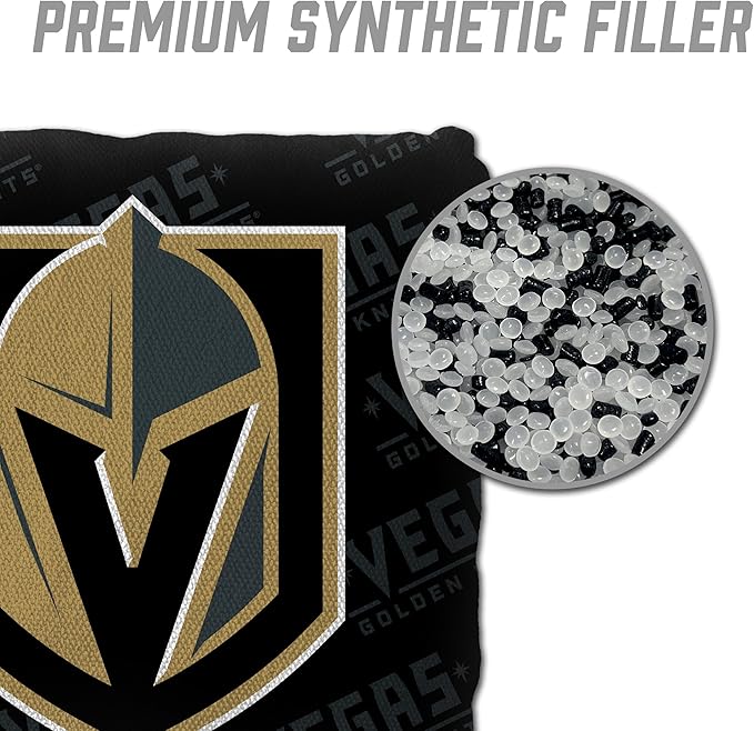YouTheFan Officially-Licensed NHL Set of 4 Cornhole Bags - All Weather Regulation 6” x 6” Size - 16oz Weight - Designed in USA