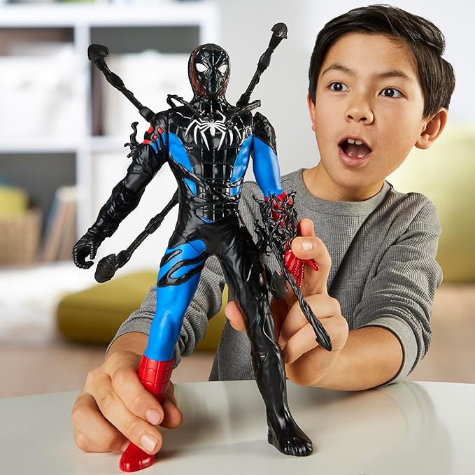 Spider-Man Marvel VenomVersus Liquid Shifter Action Figure with Accessories, 11-Inch-Scale Super Hero Toys for Kids Ages 4 and Up