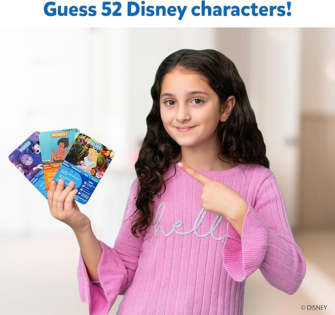 Skillmatics Guess in 10 Disney, Card Game for Girls, Boys, Kids, Teens, Adults Who Love Cinderella, Mickey Mouse, Moana, Travel Toy, Gifts for Ages 6, 7, 8, 9 and Up