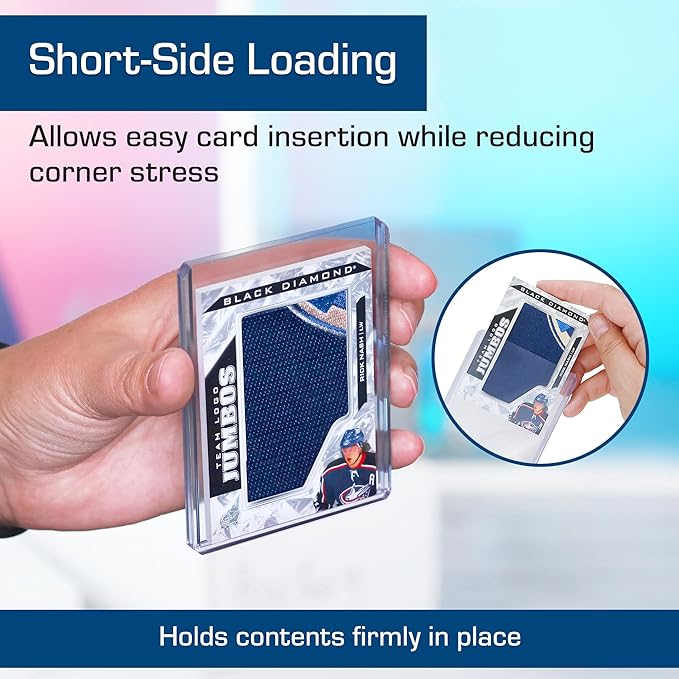 BCW Thick Card Topload Holder | Holds Relic, Patch, and Jersey Cards | Protective Card Sleeves for Collectibles and Trading Cards | Protective Rigid Plastic Display Card Holder (168 pt. / 4.25 MM)