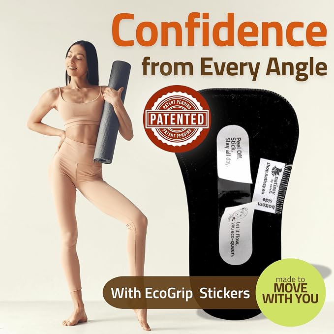 Wingless Camel Toe Panty Liners with Adhesive Sticker (Small, 7-Pack) – 2-in-1 Reusable Camel Toe Guard & High-Temp Washable Cloth Liners – 100% Breathable Organic Cotton, Stay-Put – Made in EU