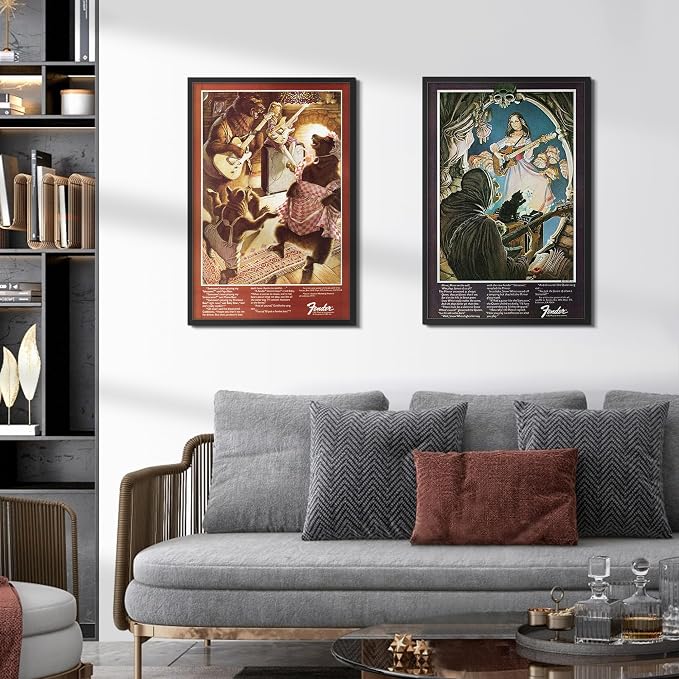 upsimples 20x30 Poster Frame, Display Pictures 16x24 with Mat or 20 x 30 Without, Wall Hanging Picture Frames, Black, 1 Pack