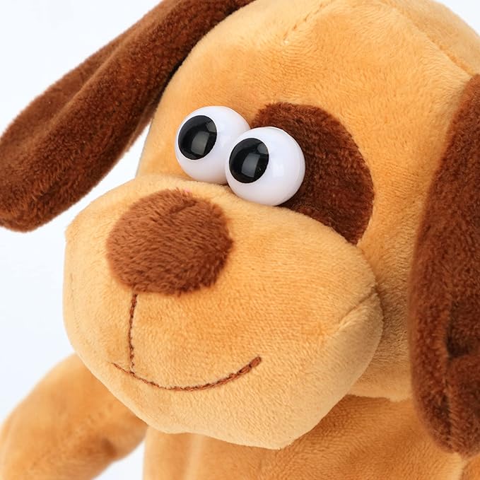 Hopearl Talking Dog Repeats What You Say Walking Puppy Electric Interactive Animated Toy Speaking Plush Buddy Gifts for Toddlers Birthday, 8''