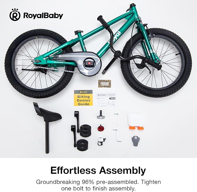 RoyalBaby Kids Bike Freestyle Classic & EZ Balance Pedal Switchable Bicycle, 12 14 16 18 Inch, 3-10 Years Toddler to Big Kids