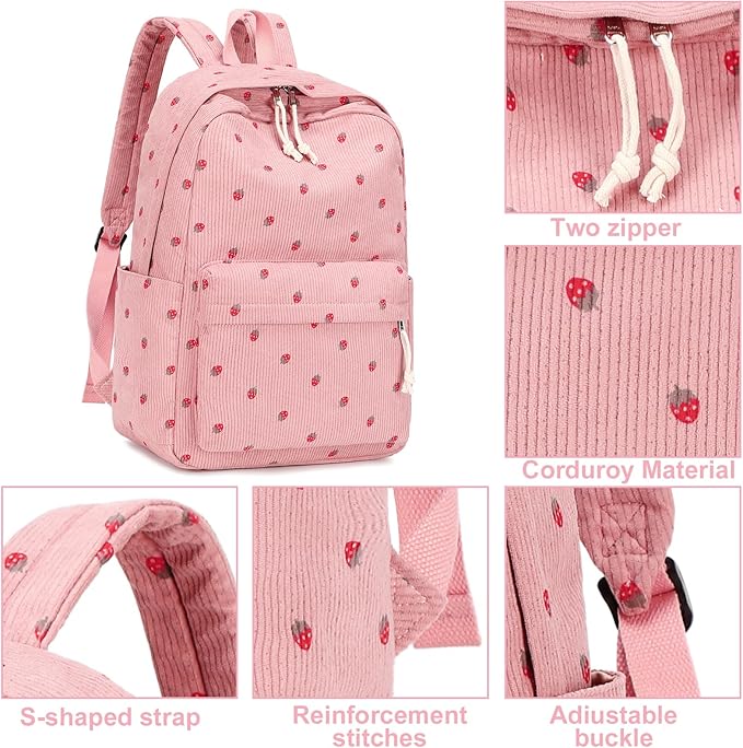 LOIDOU Backpack for Girls School Backpacks Bookbags for Elementary Middle School Women Laptop Backpacks