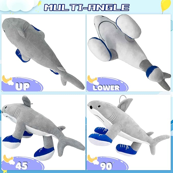 Italian Brainrot Tralalelo Tralala Meme Shark Plush Rot Toy Tralala Stuffed Animal Plush Toy Figure Plush Keychain Birthday Decor