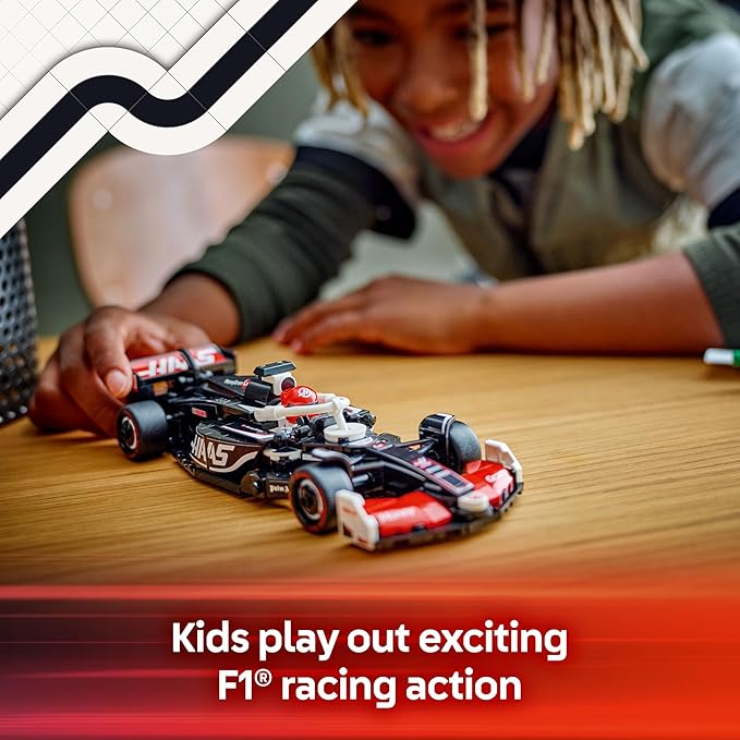 LEGO Speed Champions MoneyGram Haas F1 Team VF-24 Race Car Toy - Building Set for Kids, Boys & Girls, Ages 10+ - Toy Car for F1 Fans - Gift Idea for Birthday - 77250
