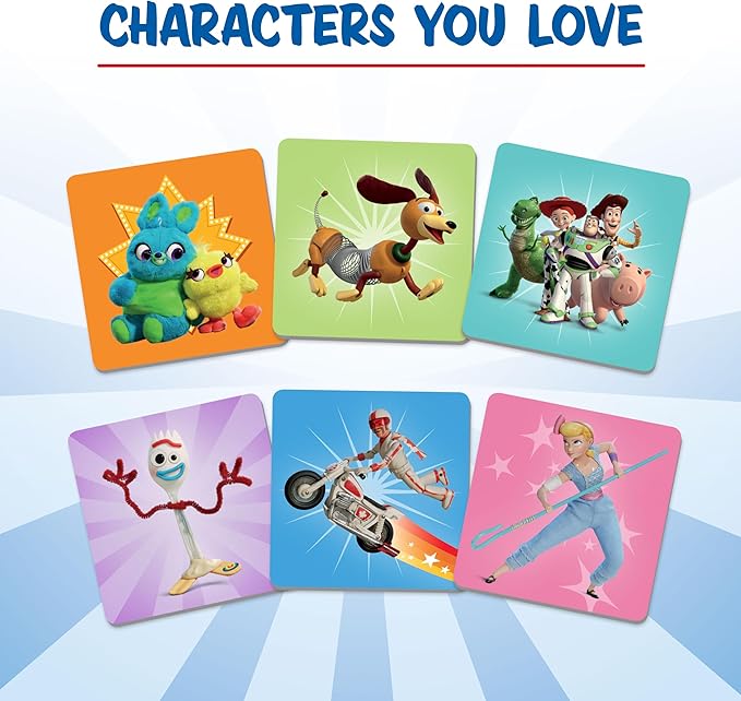 Wonder Forge Toy Story 4 Matching Game | Build Focus and Memory with Woody, Buzz, and Beloved Pixar Characters | Fun and Engaging Activity for Kids Ages 3+