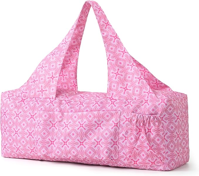 BOULDER BEE Yoga Mat Bag with Wet Pocket, Large Yoga Mat Carrier Fits All Your Stuff, Personalized Yoga Gifts, Gym Tote Bag for Women