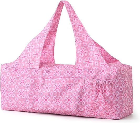 BOULDER BEE Yoga Mat Bag with Wet Pocket, Large Yoga Mat Carrier Fits All Your Stuff, Personalized Yoga Gifts, Gym Tote Bag for Women