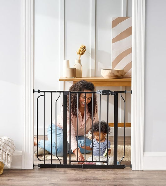 Regalo Safety 38" Baby Gate for Doorways & Bottom of Stairs, Pressure Mount Design for Babies, Toddlers & Pets, Tested & Safe for 30 Years, American Designed, American Owned