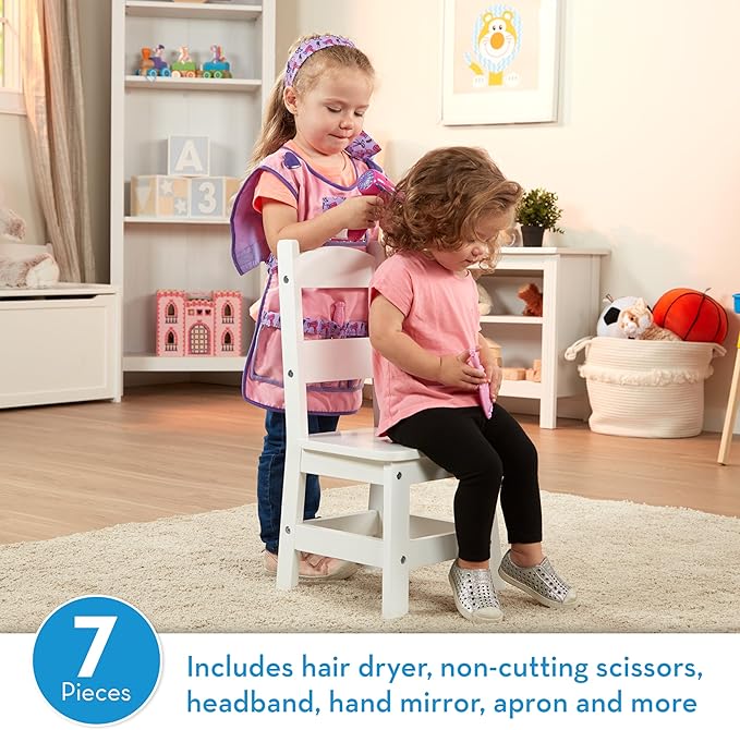Melissa & Doug Hair Stylist Role Play Costume Dress-Up Set (7 pcs)