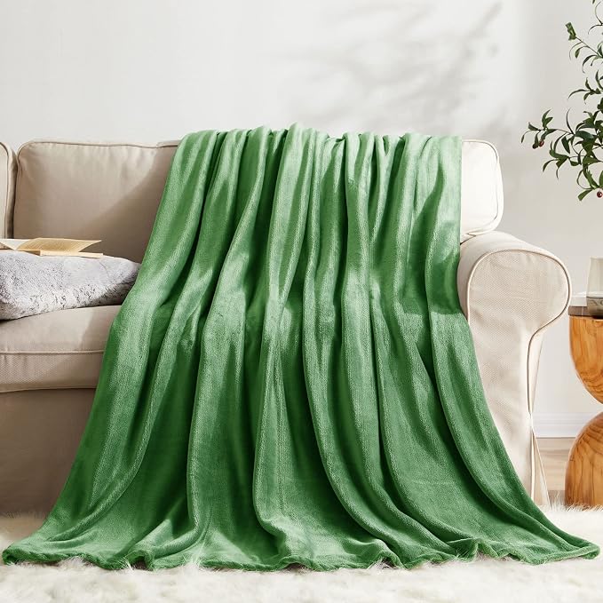 KMUSET Fleece Blanket Queen Size Lightweight Cozy Plush Microfiber Solid Blanket Factory Shop