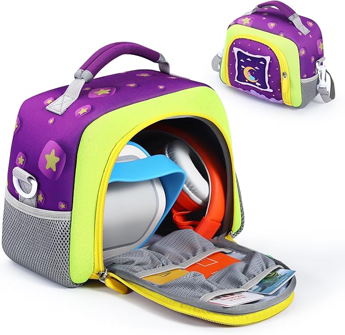 Carrying Bag Compatible with Toniebox Starter Set and Tonies Figurines, Kids Toys Storage Case with Handle and Shoulder Strap for Tonies Box, Detachable Bag for Toniebox Accessories