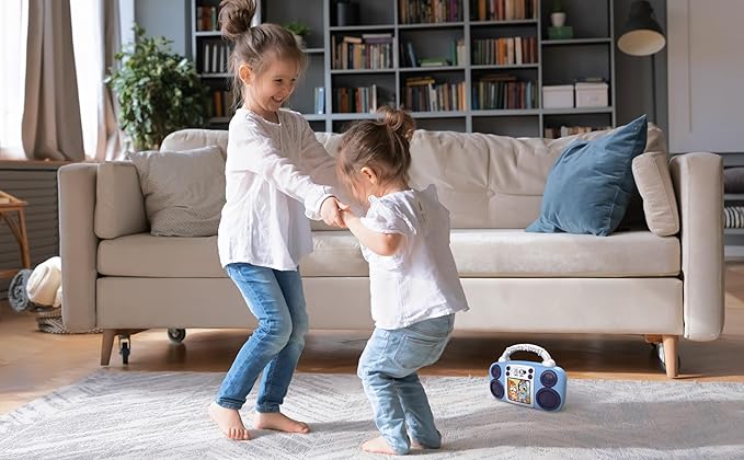 eKids Bluey Toy Music Player, Toy for Toddlers with Built-in Music, Bluey Toys for Kids