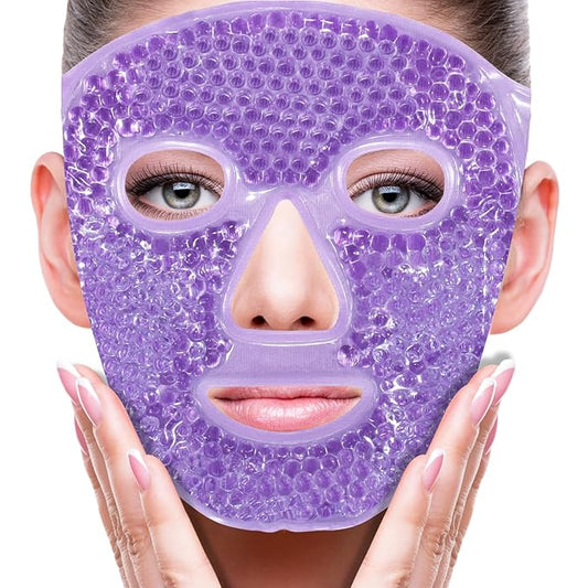 ZNÖCUETÖD Face Ice Mask Facial Ice Packs Gel Hot Cold Compress for Post Oral, Dental, Nose,Facelift Plastic Cosmetic & Laser Surgery Recovery Puffiness Swelling Dark Circles & Headaches Gift for Women