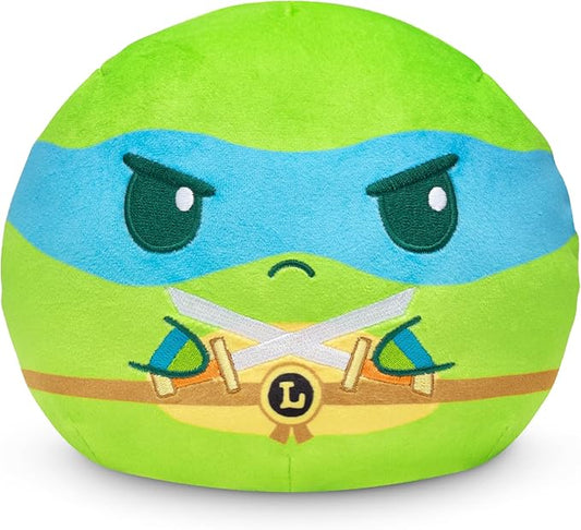 TeeTurtle Teenage Mutant Ninja Turtles 6" Reversible Plushie - Leonardo - Cute Kawaii Soft Stuffed Animal