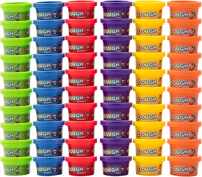 Crayola Silly Scents Dough 60pk x 1oz, Easter Day Gifts & Party Favors, Kids Toys for Party Favor Bags, Modeling Clay, Allergen-Friendly, Non-Toxic, Candy Creativity Alternative