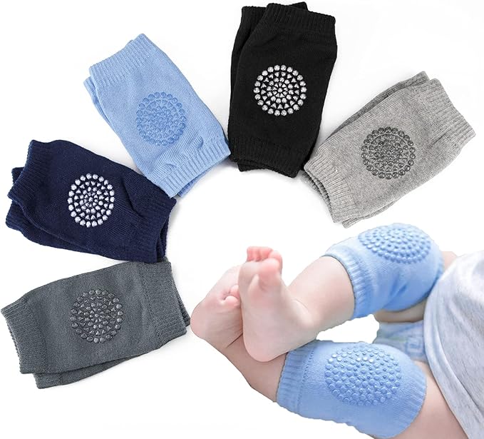 Little World Baby knee Pads for Crawling - Anti Slip Unisex Baby Knee Protectors - Toddler Knee Pads Gift Idea for Baby
