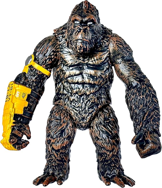 TwCare King Kong: The New Empire, Dinosaur Dragon Attack Action Figure 7” Fight Mode Gorilla Ape Solid Wild Movie Series, Travel Bag