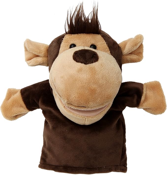 Animal Hand Puppets Set for Kids & Adults - 12.5" Premium Quality Soft Plush Toys with Movable Mouths - Perfect for Storytelling, Teaching, Preschool, Role-Play - Durable, Vibrant, Educational Puppets